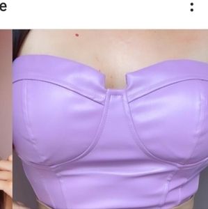 Lilac Leather top